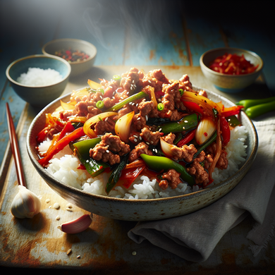 Pork and Kimchi Stir Fry