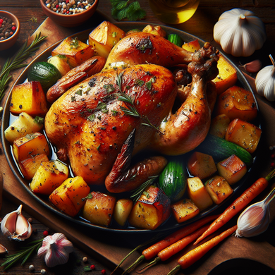 Garlic Herb Roast Chicken