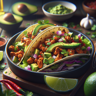 Chicken Mince Tacos with Avocado Salsa