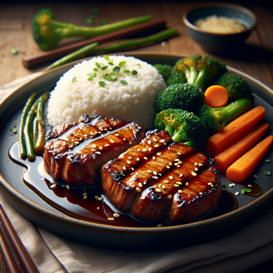 Honey Garlic Pork Sizzle Steaks