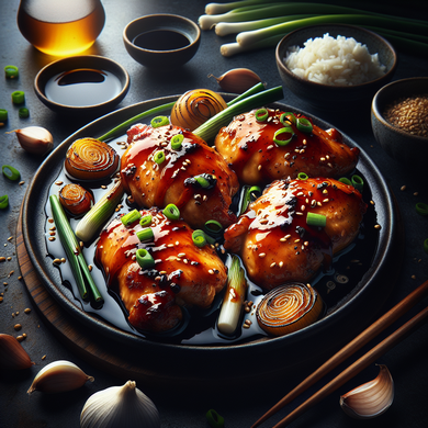 Sticky Honey Soy Chicken Thighs