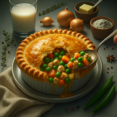 Chicken Mince and Vegetable Pot Pie